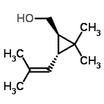 CAS 登录号：18383-58-9， [(1R,3R)-2,2-二甲基-3-(2-甲基-1-丙烯-1-基)环丙基]甲醇