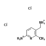 CAS#: 183853-59-0, 5-(Ammoniomethyl)-6-Methyl-2-Pyridinaminium Dichloride