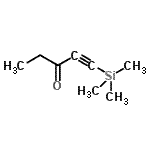 CAS 登录号：18387-58-1， 1-(三甲基硅烷基)-1-戊炔-3-酮