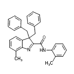 CAS#: 18391-99-6, 3,3-Dibenzyl-7-Methyl-N-(2-Methylphenyl)-3H-Indole-2-Carboxamide