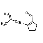 CAS 登录号：184155-06-4， 2-(3-甲基-3-丁烯-1-炔-1-基)-1-环戊烯-1-甲醛
