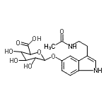 CAS#: 18430-06-3, 3-(2-Acetamidoethyl)-1H-indol-5-yl hexopyranosiduronic acid
