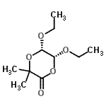 CAS 登录号：184761-16-8， (5S,6R)-5,6-二乙氧基-3,3-二甲基-1,4-二恶烷-2-酮