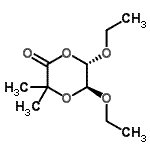 CAS 登录号：184761-17-9， (5S,6S)-5,6-二乙氧基-3,3-二甲基-1,4-二恶烷-2-酮
