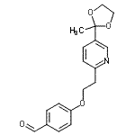 CAS#: 184766-55-0, 4-{2-[5-(2-Methyl-1,3-Dioxolan-2-Yl)-2-Pyridinyl]Ethoxy}Benzaldehyde