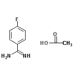 CAS#: 184778-36-7, 4-Fluorobenzenecarboximidamide Acetate (1:1)