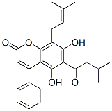 CAS#: 18483-64-2, 4-Phenyl-5,7-Dihydroxy-6-(3-Methylbutanoyl)-8-(3-Methyl-2-Butenyl)-2H-1-Benzopyran-2-One