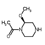 CAS#: 184832-00-6, 1-[(2S)-2-Methoxy-1-Piperazinyl]Ethanone