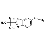 CAS#: 184835-94-7, 6-Methoxy-2-(2-Methyl-2-Propanyl)-1,3-Benzothiazole