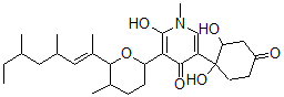 CAS 登录号：184871-55-4， 5-(1,2-二羟基-4-氧代环己基)-3-[6-[(E)-4,6-二甲基辛-2-烯-2-基]-5-甲基四氢吡喃-2-基]-2-羟基-1-甲基吡啶-4-酮