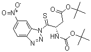 CAS 登录号：184951-90-4， (betaS)-beta-[[(1,1-二甲基乙氧基)羰基]氨基]-6-硝基-gamma-硫代-1H-苯并三唑-1-丁酸叔丁酯