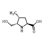 CAS 登录号：185017-71-4， (4R,5S)-5-(羟基甲基)-4-甲基-L-脯氨酸