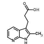 CAS#: 18502-18-6, 3-(2-Methyl-1H-Pyrrolo[2,3-b]Pyridin-3-Yl)Propanoic Acid