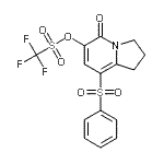 CAS 登录号:185198-44-1, 5-氧代-8-(苯磺酰基)-1,2,3,5-四氢-6-吲哚嗪基三氟甲烷磺酸酯
