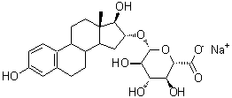 CAS 登录号:1852-44-4, 雌三醇 16alpha-(beta-D-葡糖苷酸)钠盐