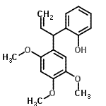 CAS 登录号：18525-14-9， 2-[1-(2,4,5-三甲氧基苯基)-2-丙烯-1-基]苯酚