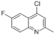 CAS#: 18529-01-6, 4-Chloro-6-Fluoro-2-Methyl-Quinoline