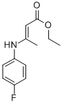 CAS 登录号：18529-17-4， 3-(4-氟苯胺基)巴豆酸乙酯