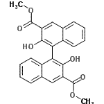 CAS 登录号：18531-91-4， 二甲基2,2'-二羟基-1,1'-联萘-3,3'-二羧酸酯