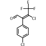 CAS 登录号：185389-58-6， (2E)-3-氯-2-(4-氯苯基)-4,4,4-三氟-2-丁烯醛