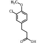 CAS 登录号：1857-56-3， 3-(3-氯-4-甲氧基苯基)丙酸
