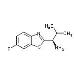 CAS 登录号：185949-60-4， (1R)-1-(6-氟-1,3-苯并噻唑-2-基)-2-甲基-1-丙胺
