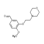 CAS 登录号：186191-09-3， 4-甲氧基-3-[2-(4-吗啉基)乙氧基]苯甲醛