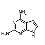 CAS 登录号：18620-92-3， 7H-吡咯并[2,3-d]嘧啶-2,4-二胺