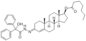 CAS#: 18625-33-7, Testosterone 17-enanthate 3-benzilic acid hydrazone