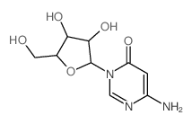 CAS 登录号：18645-81-3， 6-氨基-3-beta-D-呋喃核糖基-4(3H)-嘧啶酮