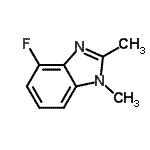 CAS 登录号：18645-87-9， 4-氟-1,2-二甲基-1H-苯并咪唑