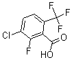 CAS 登录号：186517-41-9， 3-氯-2-氟-6-(三氟甲基)-苯甲酸
