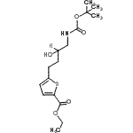 CAS#: 186521-38-0, Ethyl 5-[3-Hydroxy-4-({[(2-Methyl-2-Propanyl)Oxy]Carbonyl}Amino)Butyl]-2-Thiophenecarboxylate