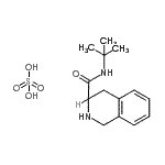 CAS 登录号:186537-30-4, N-(2-甲基-2-丙基)-1,2,3,4-四氢-3-异喹啉甲酰胺硫酸盐(1:1)