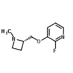 CAS 登录号：186589-00-4， 2-氟-3-{[(2S)-1-甲基-2-氮杂环丁基]甲氧基}吡啶