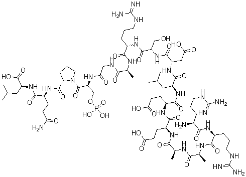 CAS#: 186901-17-7, L-Arginyl-L-Arginyl-L-Alanyl-L-Alanyl-L-alpha-Glutamyl-L-alpha-Glutamyl-L-Leucyl-L-alpha-Aspartyl-L-Seryl-L-Arginyl-L-Alanylglycyl-O-Phosphono-L-Seryl-L-Prolyl-L-Glutaminyl-L-Leucine