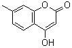 CAS 登录号：18692-77-8， 4-羟基-7-甲基-2H-苯并吡喃-2-酮