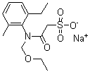 CAS 登录号：187022-11-3， 2-[(乙氧基甲基)(2-乙基-6-甲基苯基)氨基]-2-氧代-乙烷磺酸钠盐