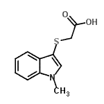 CAS#: 187030-12-2, [(1-Methyl-1H-Indol-3-Yl)Sulfanyl]Acetic Acid