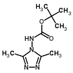 CAS#: 187145-70-6, 2-Methyl-2-Propanyl (3,5-Dimethyl-4H-1,2,4-Triazol-4-Yl)Carbamate