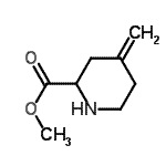 CAS 登录号：187753-29-3， 甲基4-亚甲基-2-哌啶羧酸酯