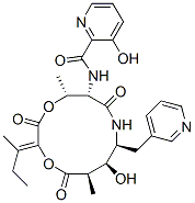 CAS 登录号：18791-21-4， 3-羟基-N-[(2Z,5R,6S,9S,10S,11R)-10-羟基-5,11-二甲基-2-(1-甲基丙亚基)-3,7,12-三氧代-9-(3-吡啶甲基)-1,4-二氧杂-8-氮杂环十二烷-6-基]-2-吡啶甲酰胺