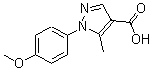 CAS#: 187998-64-7, 1-(4-Methoxyphenyl)-5-Methyl-1H-Pyrazole-4-carboxylic Acid