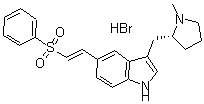 CAS#: 188113-69-1, 5-(2-(Benzenesulfonyl)Vinyl)-3-(1-Methylpyrrolidin-2(R)-Ylmethyl)-1H-Indole hydrobromide