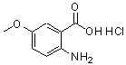 CAS 登录号：1882-70-8， 2-氨基-5-甲氧基苯甲酸盐酸盐(1:1)