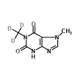 CAS#: 188297-90-7, 7-Methyl-1-(<Sup>2</Sup>H<Sub>3</Sub>)Methyl-3,7-Dihydro-1H-Purine-2,6-Dione
