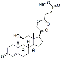 CAS#: 18843-27-1, Sodium 4-[2-[(10R,11S,13S,17S)-11-hydroxy-3-keto-10,13-dimethyl-1,2,6,7,8,9,11,12,14,15,16,17-dodecahydrocyclopenta[a]phenanthren-17-yl]-2-keto-ethoxy]-4-keto-butyrate