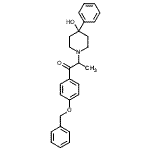 CAS 登录号：188591-61-9， 1-[4-(苄氧基)苯基]-2-(4-羟基-4-苯基-1-哌啶基)-1-丙酮