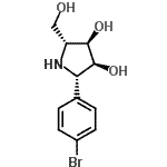 CAS#: 188744-97-0, (2S,3S,4R,5R)-2-(4-Bromophenyl)-5-(Hydroxymethyl)-3,4-Pyrrolidinediol