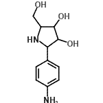CAS 登录号：188745-06-4， 2-(4-氨基苯基)-5-(羟基甲基)-3,4-吡咯烷二醇
